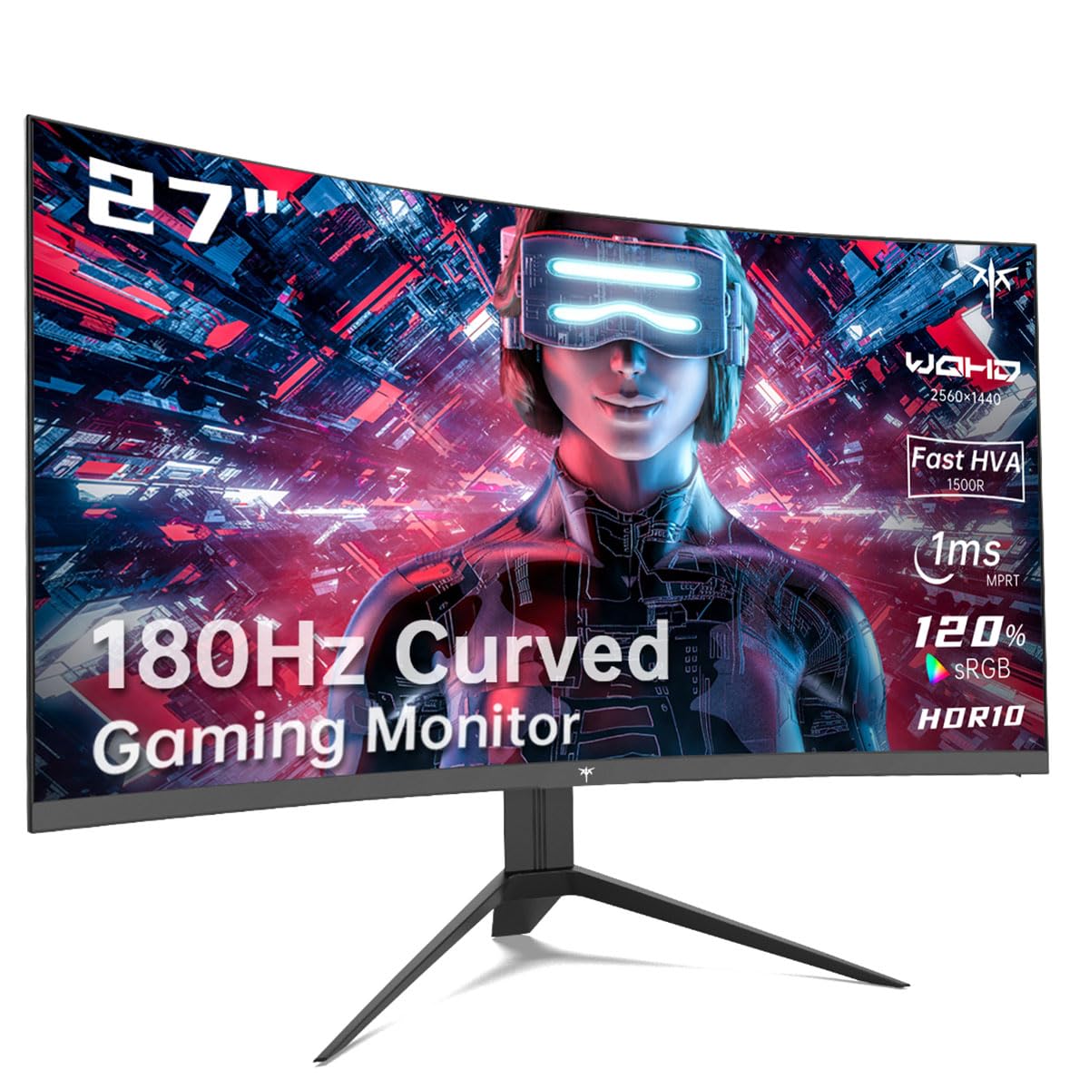 KTC Elite 27' Curved eSports Monitor 1440P 180Hz